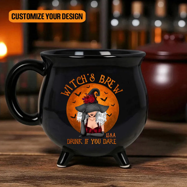 Personalized Witch Brew Witch Cauldron Mug