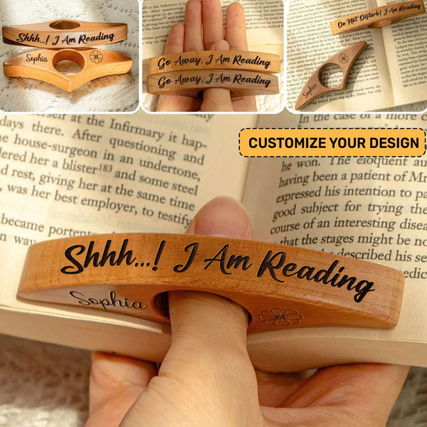 Personalized I'm Reading Funny Book Page Holder