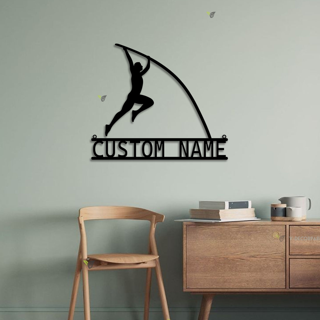 Vault Inplace Sign Personalized Pole Vault Metal Sign With Led Lights, Custom Pole Vaulte ...