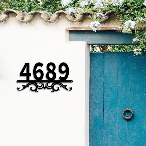 Custom House Number Metal Sign, Personalized Metal Address Sign, Custom Address Metal Plaque, Address House Number Front Door Metal Wall Sign
