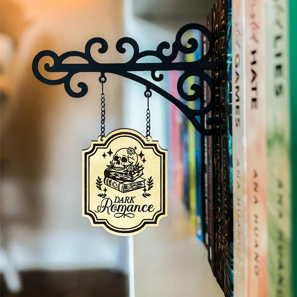 Personalised Book Genre Shelf Dividers, Custom Library Signs for Book Lovers