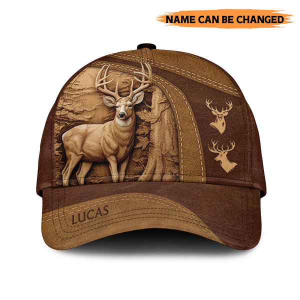 Personalized Hunting Lover Classic Cap - Custom Name Hunting Hat, Unique Gift for Hunters and Outdoorsmen