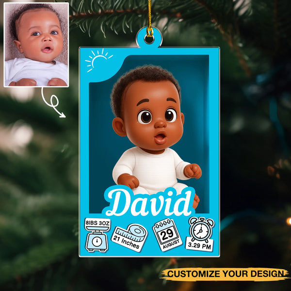 Upload Photo Baby Toy Box Personalized Acrylic Ornament