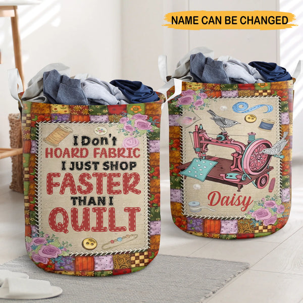 Personalized I Don't Hoard Fabric Sewing Lover Basket