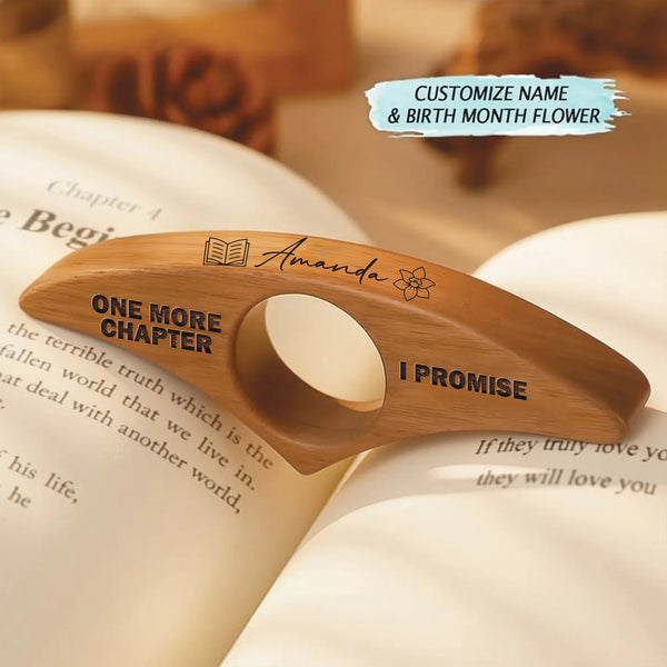 Personalized One More Chapter Book Holder Page