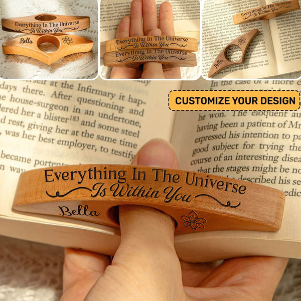 Personalized Everything In The Universe Is Within You Book Page Holder