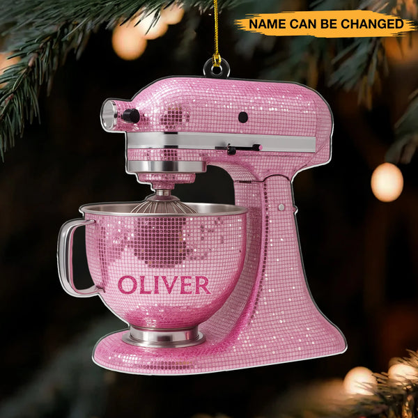 Personalized Baking Lover Fency 3D Effect Acrylic Ornament