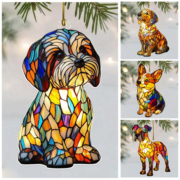 Dog Suncatcher 3D Effect Acrylic Ornament