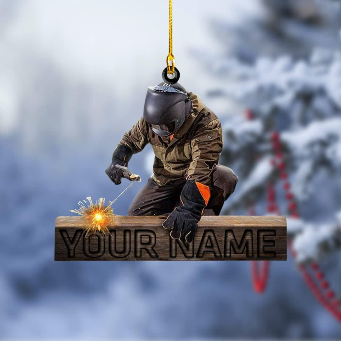 A Christmas Keepsake For Welders: Personalized Welder Outfit & Tool Ornament