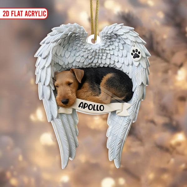 Airedale Terrier Pet Memorial Ornament - Custom Dog Ornament & Christmas Gift For Dog Lovers