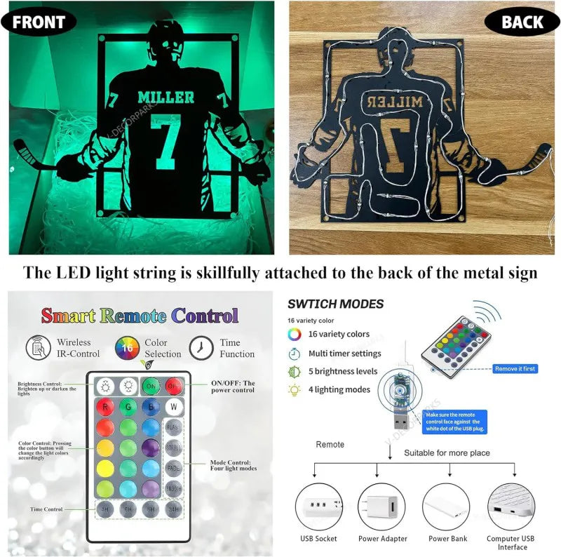 Personalized Taekwondo Metal Wall Art With Led Lights, Custom Taekwondo Sport Metal Name Sign, Taekwondo Martial Art Metal Wall Hanging