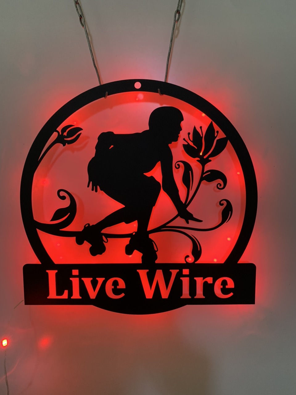 Personalized Girl Figure Skating Metal Sign With Led Lights, Custom Girl Figure Skating Metal Name Sign, Ice Skating Sport Monogram Metal Led Sign