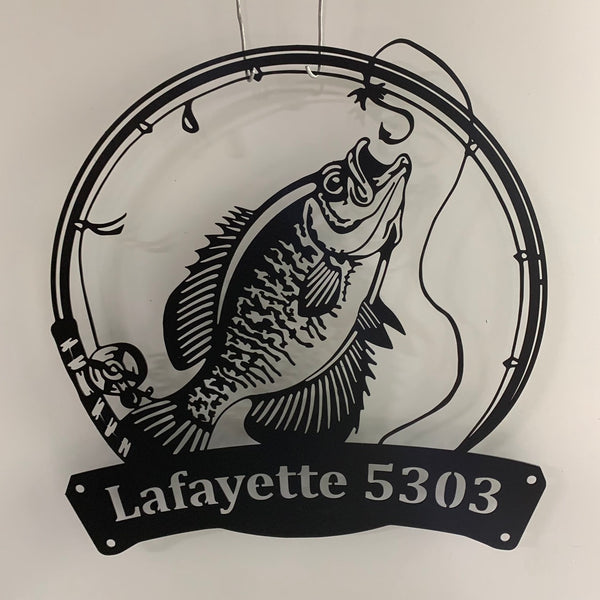 Custom Fishing Metal Wall Art, Fisherman Catching Fish Metal Wall Sign, Personalized Fisher Metal Name Sign, Fishing Lake House Metal Wall Decor
