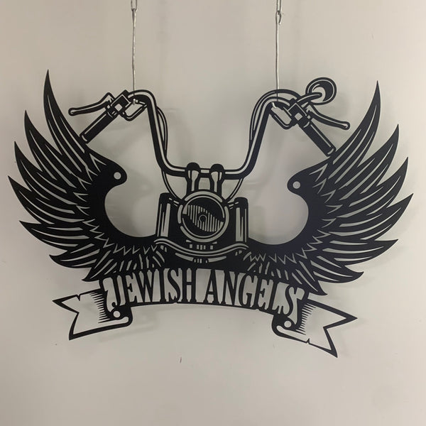 Custom Wings Motocross Metal Wall Art, Personalized Motorcycle Biker Memorial Metal Name Sign, Motorbike Memory Metal Wall Hanging