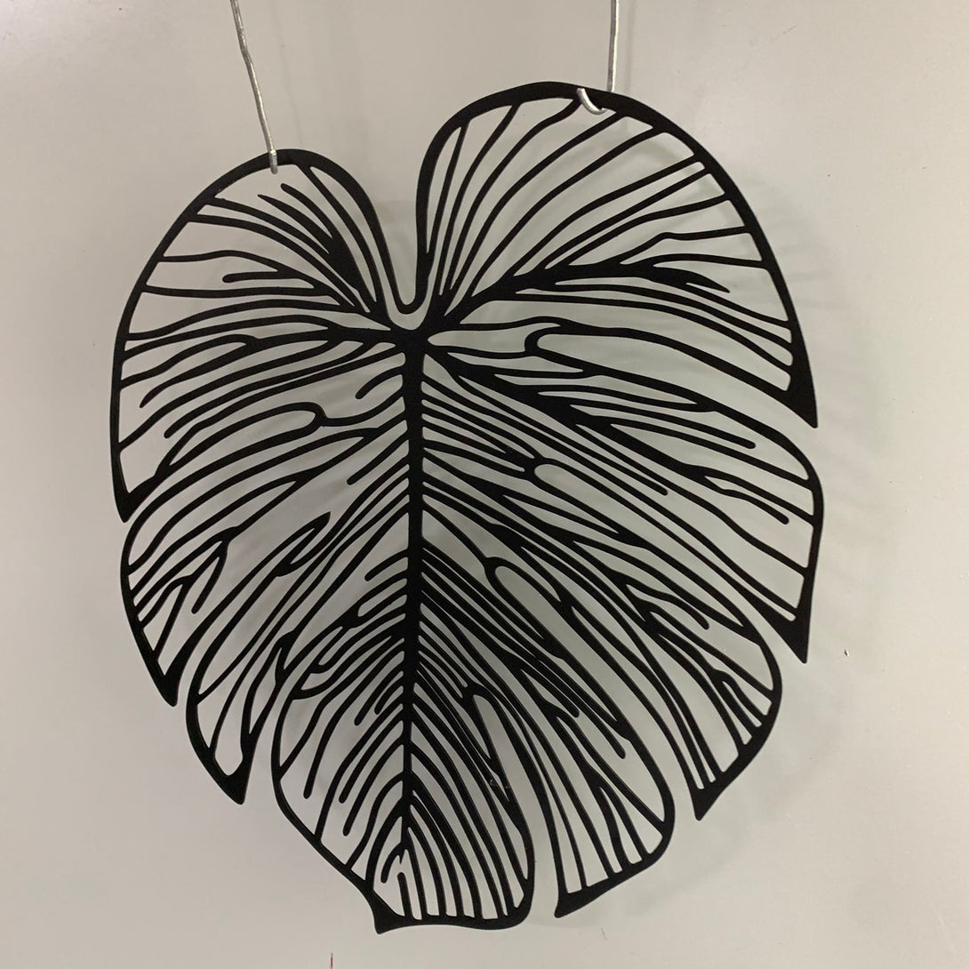 Monstera Leaf Metal Wall Art, Monstera Metal Wall Sign, Tropical Plant Metal Wall Hanging, Modern Flower Metal Art, Monstera Leaf Living Room Wall Art