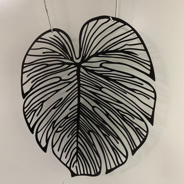 Monstera Leaf Metal Wall Art, Monstera Metal Wall Sign, Tropical Plant Metal Wall Hanging, Modern Flower Metal Art, Monstera Leaf Living Room Wall Art