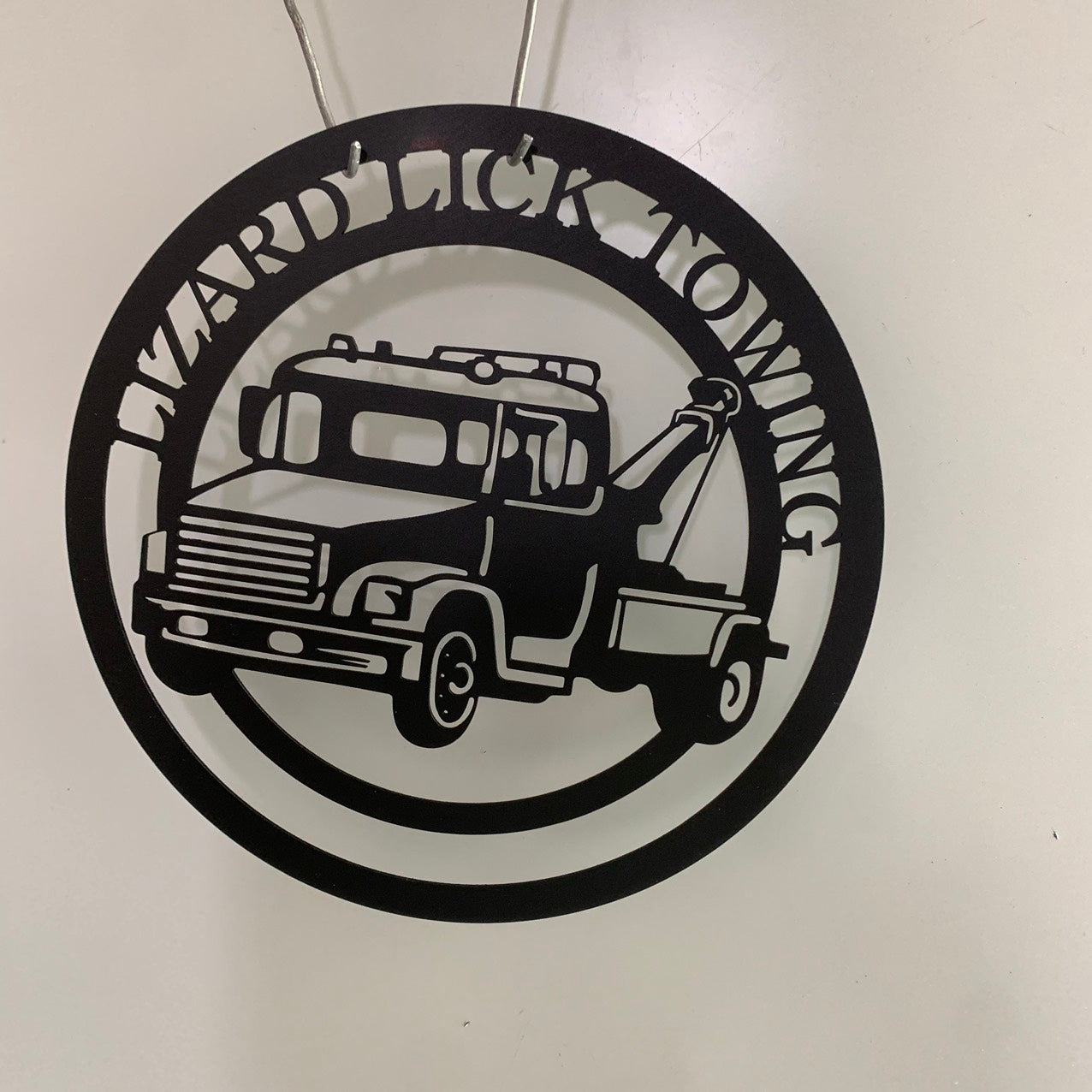 Personalized Tow Truck Metal Wall Art, Custom Towing Truck Monogram Metal Sign, Tow Truck Driver Metal Name Sign, Tow Truck Man Cave Wall Sign