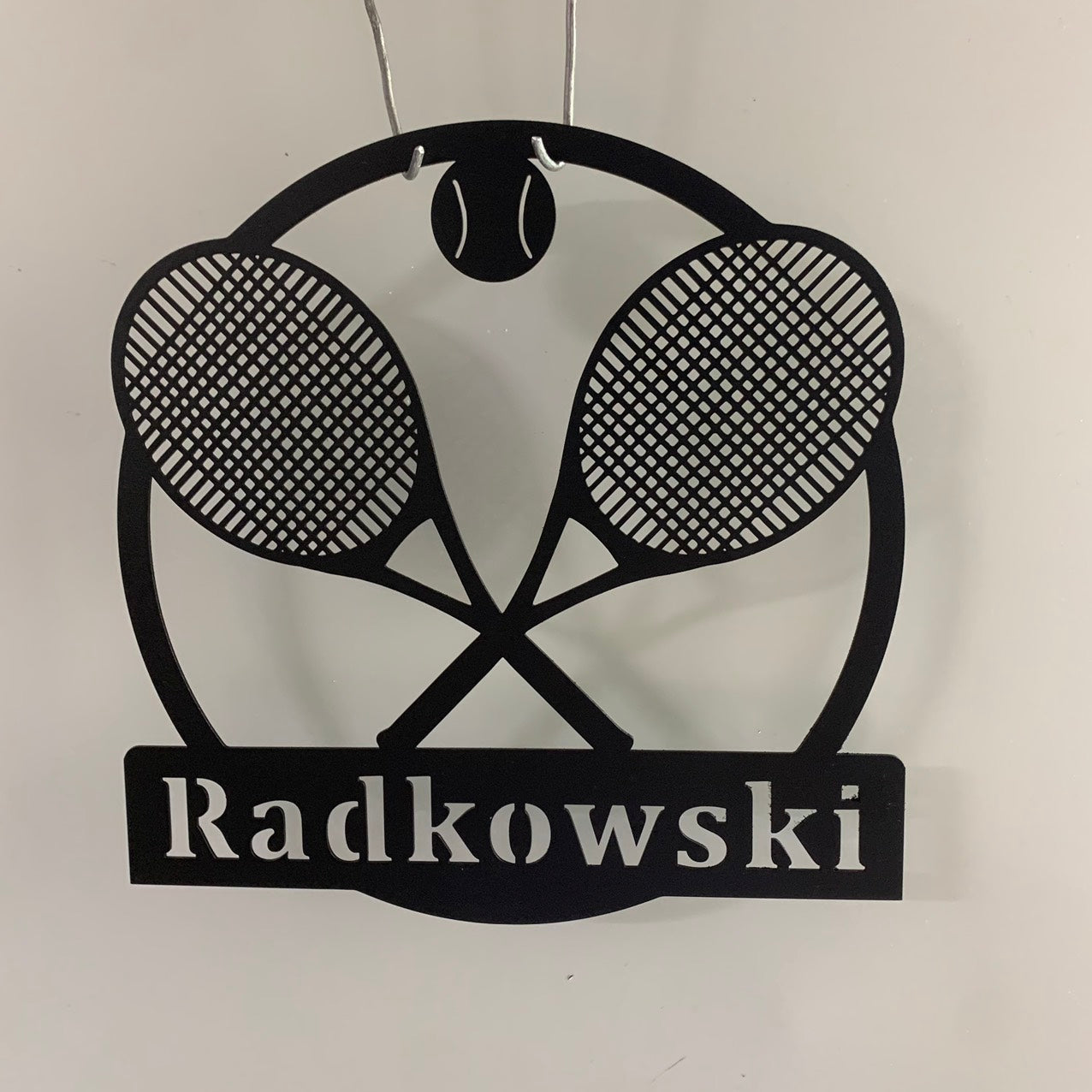 Personalized Tennis Player Metal Name Sign, Custom Tennis Monogram Metal Wall Art, Tennis Racket Ball Metal Sign,tennis Courts Metal Wall Decor