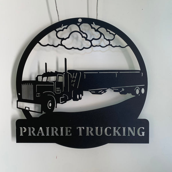 Personalized Side Dump Truck Metal Wall Art, Custom Side Dump Truck Metal Name Sign, Truck Driver Name Metal Sign, Dump Truck Metal Wall Hanging