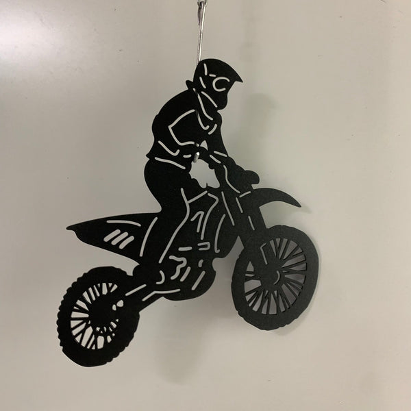 Motocross Biker Metal Wall Art, Dirt Bike Garage Metal Wall Sign, Biker Metal Sign, Motorcycle Garage Man Cave Metal Sign