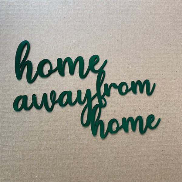 Home Away From Home Metal Wall Art Sign, Guest House Metal Wall Hanging Decor, Housewarming Metal Sign, Cabin Lodge Metal Wall Sign