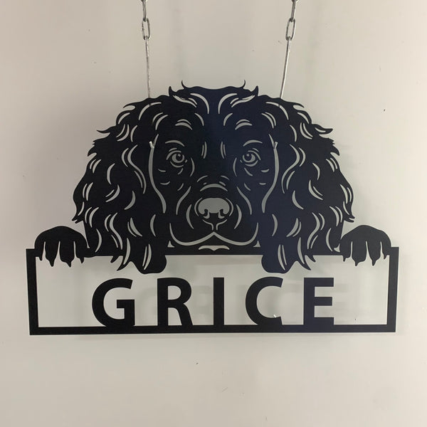 Boykin Spaniel Dog Metal Wall Art, Custom Boykin Spaniel Dog Metal Name Sign, Boykin Spaniel Dog Lover Metal Wall Hanging Decor
