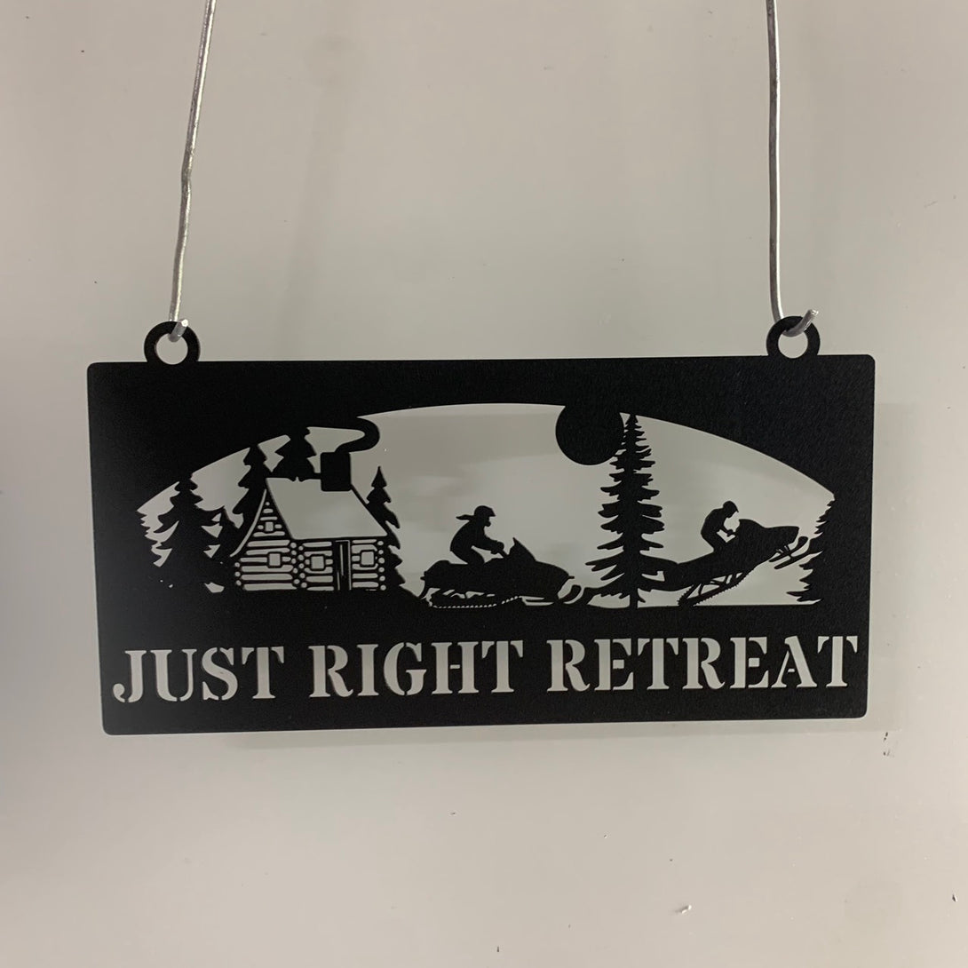 Personalized Snowmobile Metal Wall Art, Mountain Snowmobile Metal Name Sign, Ski-doo Winter Sport Man Cave Metal Wall Sign