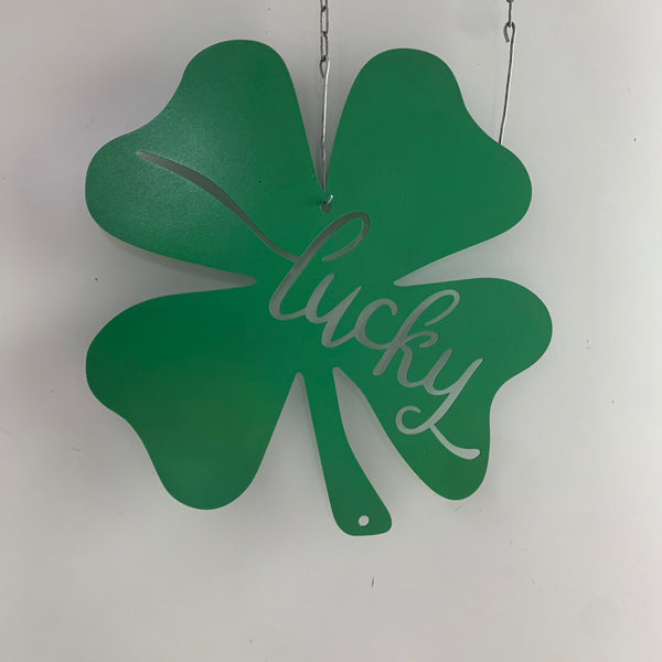 Four-leaf Clover Metal Wall Art, Lucky 4-leaf Clover Metal Sign, Shamrock Leaf Lucky Irish Metal Wall Sign, Saint Patrick's Four Leaf Clover