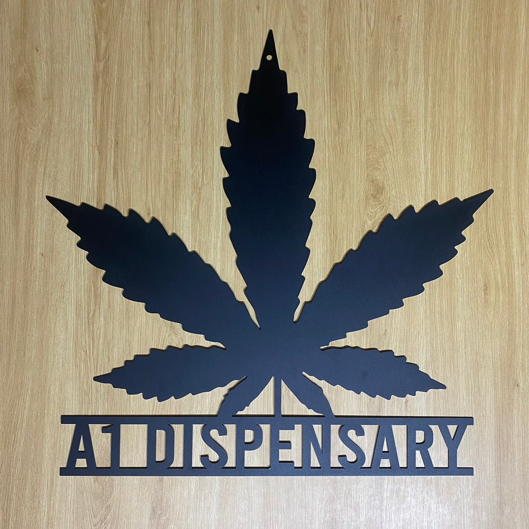 Personalized Weed Metal Wall Art, Custom Cannabis Metal Name Sign, Marijuana Sign Man Cave Metal Decor, Culture Smoking Cigarette Metal Wall Art