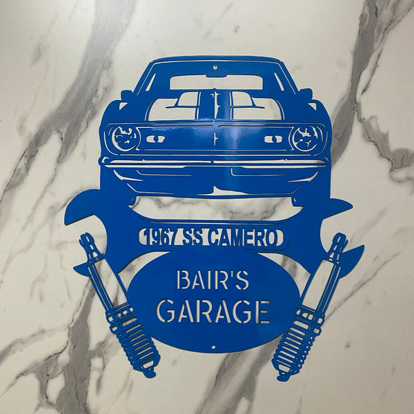 Personalized Car Garage Metal Sign, Custom Car Collection Metal Sign, Auto Repairs Garage Mancave Metal Sign, Mechanics Workshop Metal Name Sign