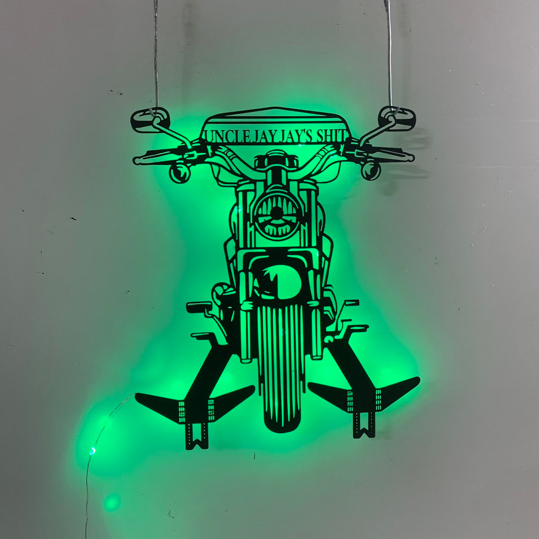 Custom Motorcycle Helmet Holder Metal Wall Sign Led Lights, Metal Motorcycle Helmet Metal Wall Decor,garage Metal Sign, Motorcycle Metal Helmet Holder