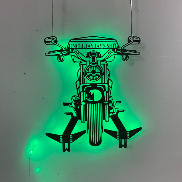 Custom Motorcycle Helmet Holder Metal Wall Sign Led Lights, Metal Motorcycle Helmet Metal Wall Decor,garage Metal Sign, Motorcycle Metal Helmet Holder