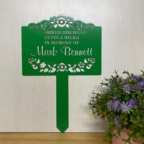 Custom Loss Of Loved One Memorial Metal Stake, In Loving Memory Metal Garden Stake, Metal Memorial Plaque With Stake, Metal Remembrance Stake