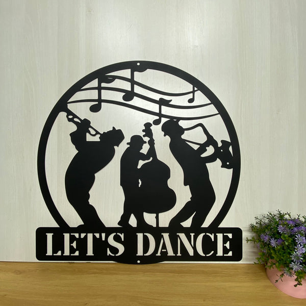 Personalized Jazz Music Band Metal Wall Art, Custom Jazz Music Studio Metal Wall Sign Decor, Jazz Group Metal Sign, Jazz Music Lover Metal Name Sign