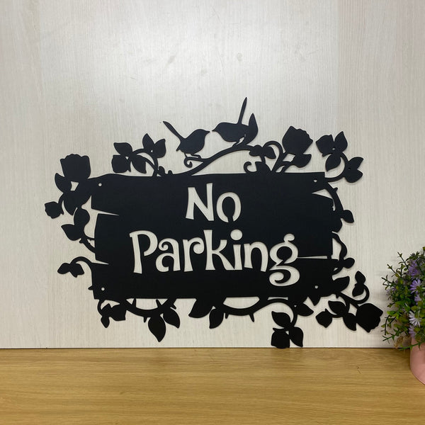 Personalized Flowers With Birds Garden Metal Art, Custom Address Metal Sign Wall Hanging, Outdoor Garden Metal Wall Decor, Mom's Place Metal Wall Sign