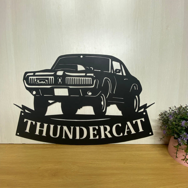 Personalized Car Metal Wall Art, Custom Garage Auto Repair Metal Name Sign, Custom Car Garage Workshop Man Cave Metal Wall Sign Decor