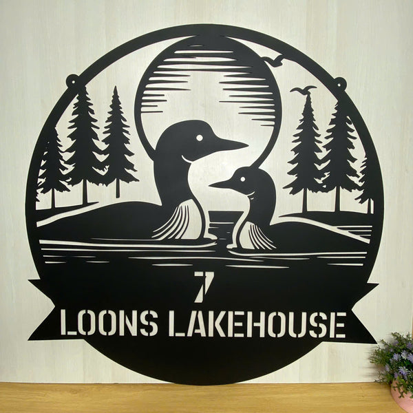 Personalized Duck Pond Metal Farm Sign, Custom Duck Farm Metal Barn Ranch Decor, Quack Shack Loon Duck Farmhouse Metal Hanging Decor