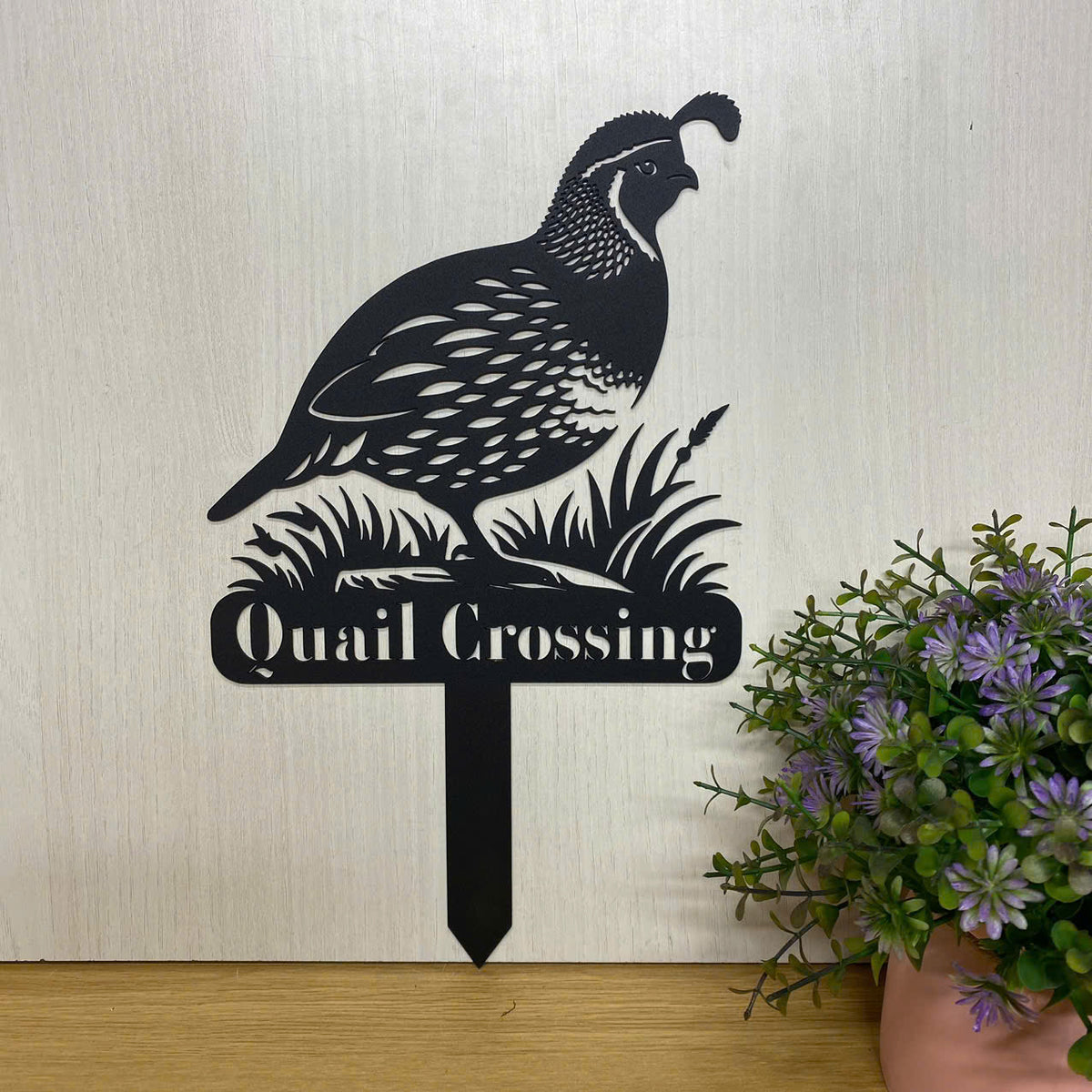 Custom Quail Bird Metal Garden Stake, Quail Bird Metal Yard Sign, Quai ...