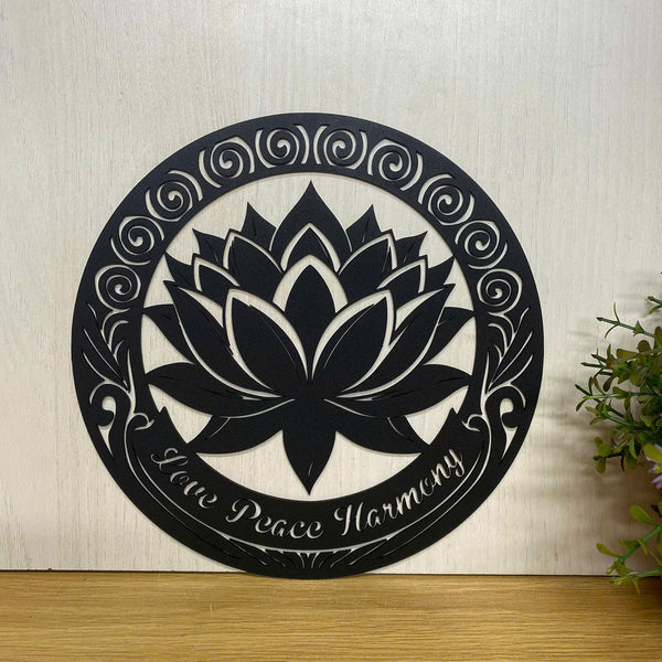 Custom Lotus Yoga Metal Sign, Yoga Studio Metal Wall Hanging, Lotus Metal Wall Sign Home Decor, Meditation Yoga Lover Metal Wall Art, Yoga Studio Art