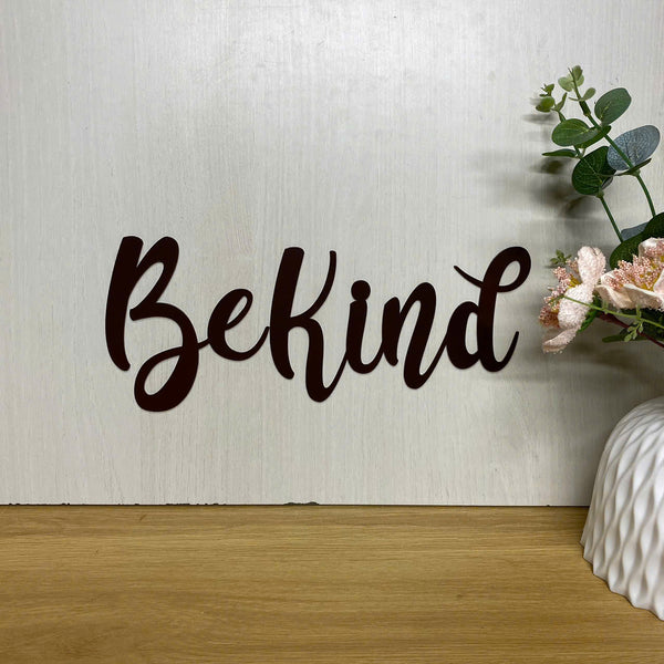 Be Kind Words Metal Sign, Be Kind Metal Letters Wall Hanging, Motivational Be Kind Metal Sign Home Decor, Inspirational Metal Wall Home Decor