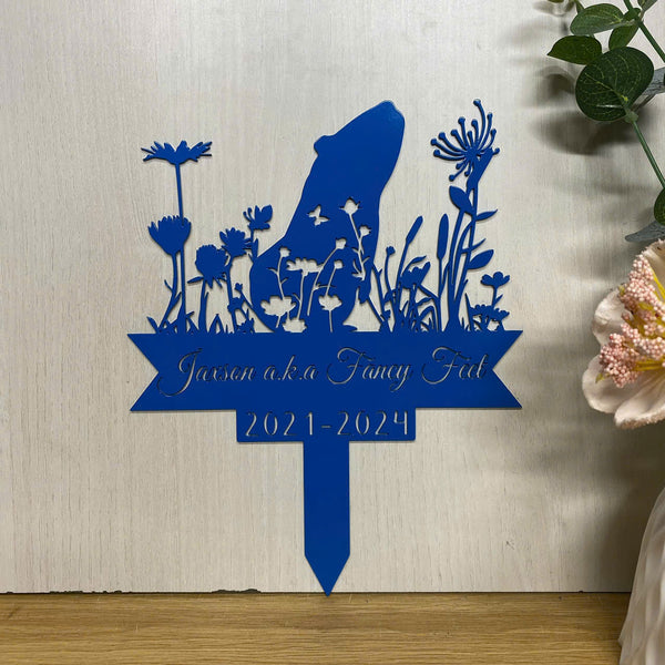 Personalized Metal Guinea Pig Memorial Stake, Custom Guinea Pig Metal Remembrance Stake, Pet Loss Grave Markers Stake, Guinea Pig Loss Sympathy Sign