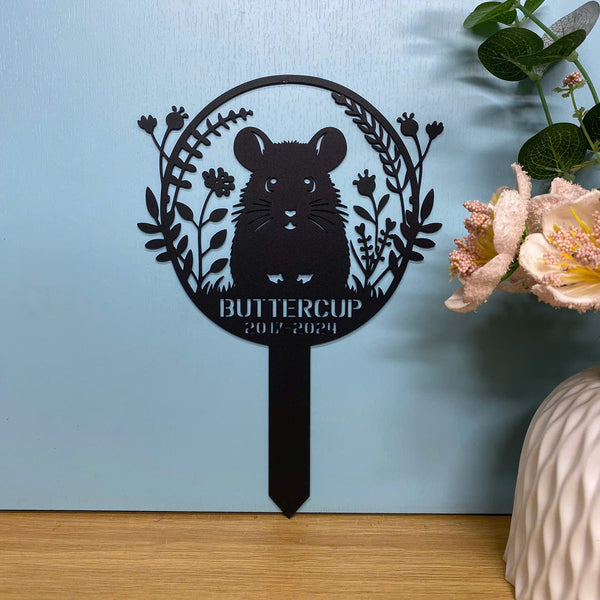 Custom Guinea Pig Memorial Garden Stakes, Guinea Pig Remembrance Stake, Pet Loss Metal Grave Marker, Metal Hamster Memorial Stake, Pet Sympathy Sign