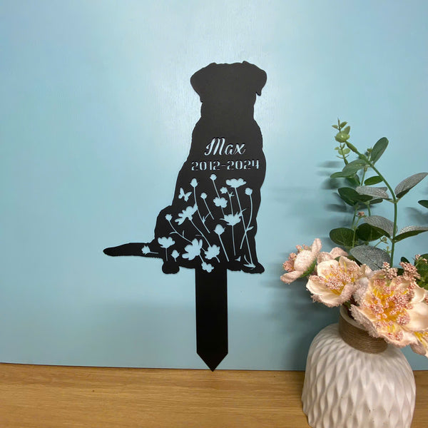 Personalized Greater Swiss Mountain Dog Memorial Metal Stake, Custom Dog Metal Grave Marker Sign, Pet Loss Sympathy Sign, Dog Remembrance Stake