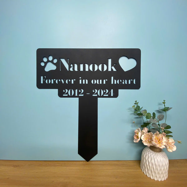 Personalized Memorial Garden Metal Stake, Custom Your Garden Sign With Stake, Custom Name Metal Yard Sign With Stake, Metal Yard Sign Garden Decor