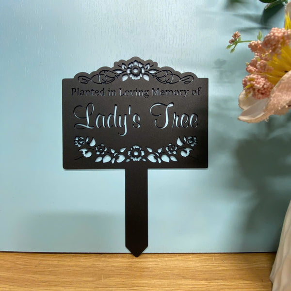 Personalized Loss Of Loved One Memorial Metal Stake, In Loving Memory Metal Garden Stake, Metal Memorial Plaque With Stake, Metal Remembrance Stake